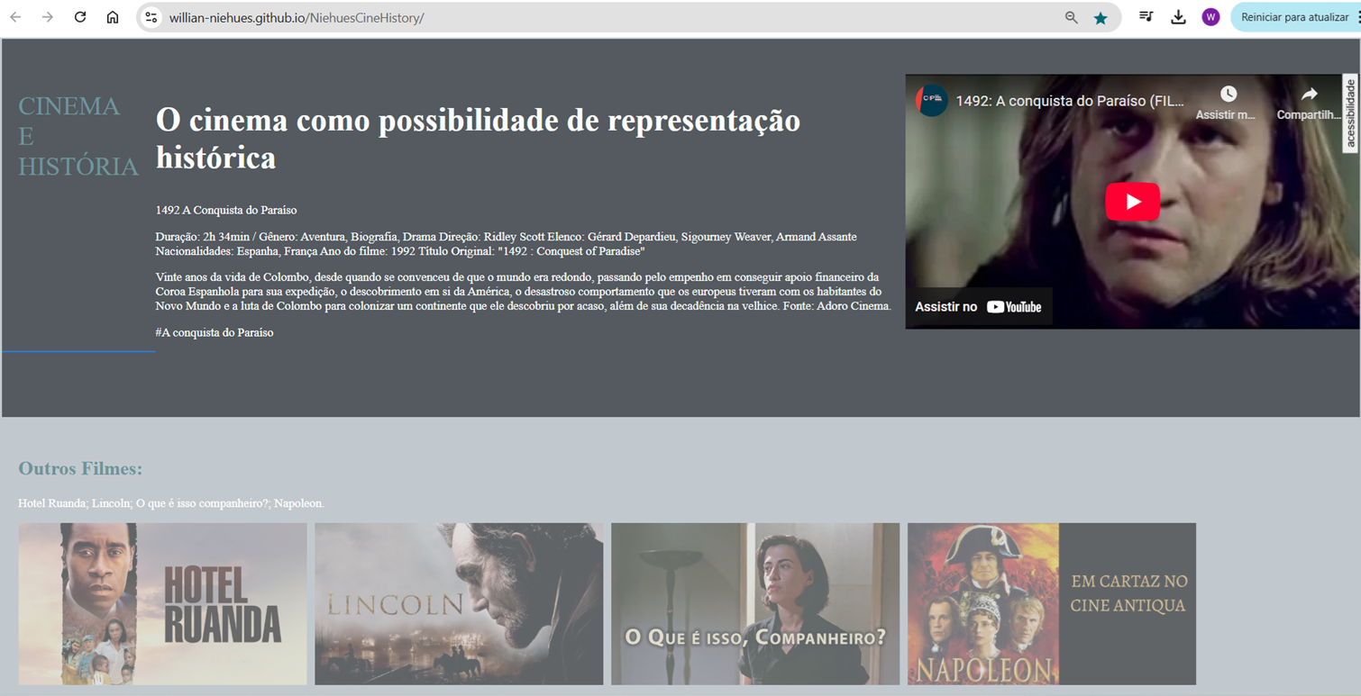 Imagem da web Cine History